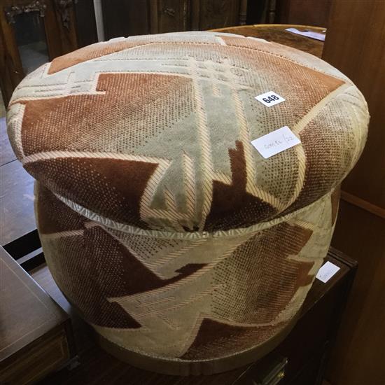 Art Deco pouffe